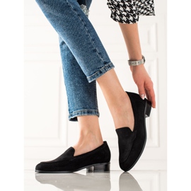 Vinceza Áttört velúr cipő fekete 1