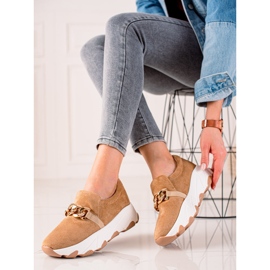 W. Potocki Potocki Velúr tornacipő bézs 1