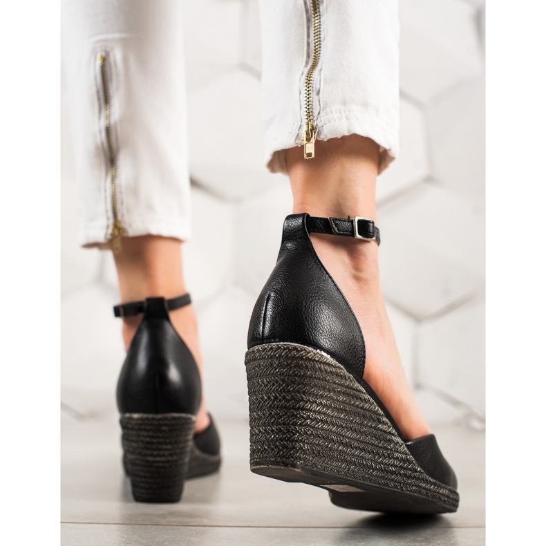 W. Potocki Szandál Pumps On Koturnie Potocki fekete 1