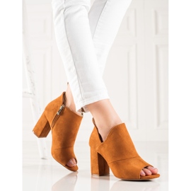 Nyitott orrú VINCEZA csizma sárga 1