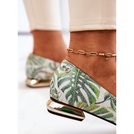 Laura Messi női balerinák, bőrzöld 2193 sokszínű 1