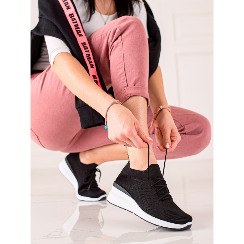 Goodin Fűzős ékcipő fekete 1