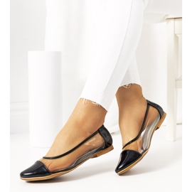 Fekete átlátszó Pastella balerinák 1