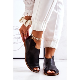 Bőr csizma magas sarkú Laura Messi fekete 2324 2