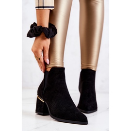 PS1 Fekete Helloni Suede áttört cowboy csizma 2