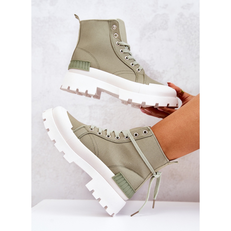 PS1 Faithfull zöld nyakkendős csizma 1