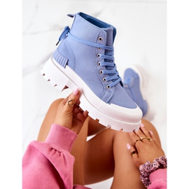 PS1 Faithfull Blue Tied Boots kék 1