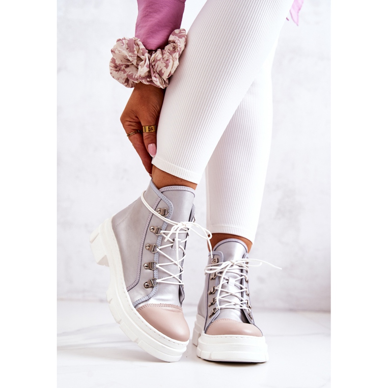 PK1 Ezüst Letty bőrcsizma bézs 1