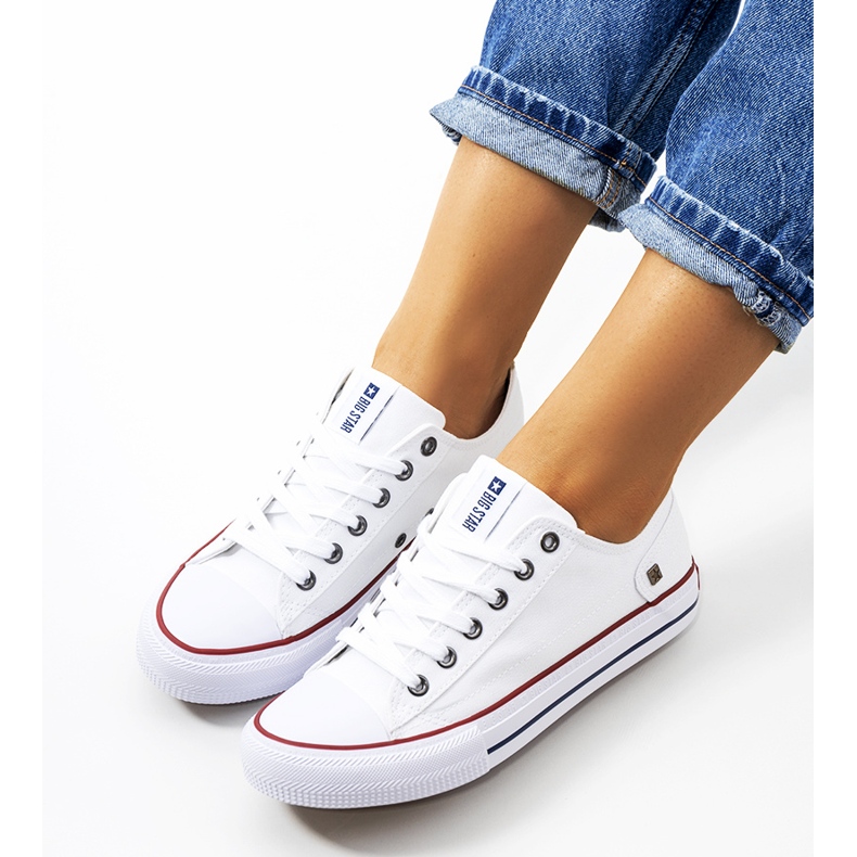 Big Star klasszikus fehér Elise cipők 1