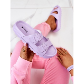 PS1 Gumi papucs a Lila Westie Platformon 1