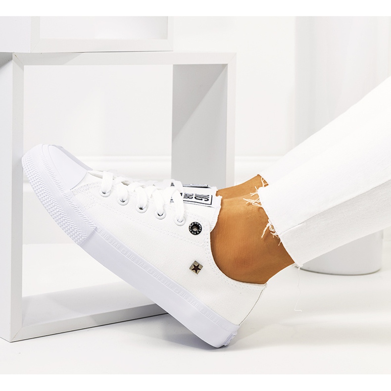 Női fehér tornacipő Big Star AA274010 1