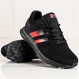 DK Pántos férfi sportcipő fekete piros 1