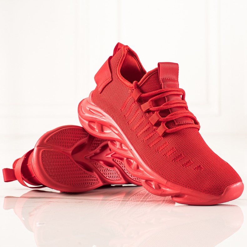 TRENDI Divatos férfi sportcipő piros 2