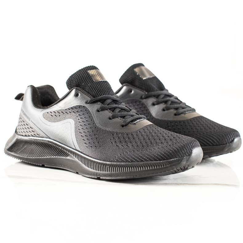 TRENDI Könnyű sportcipő fekete szürke 2