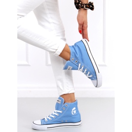 Inga L.BLUE bokáig érő tornacipő kék 2