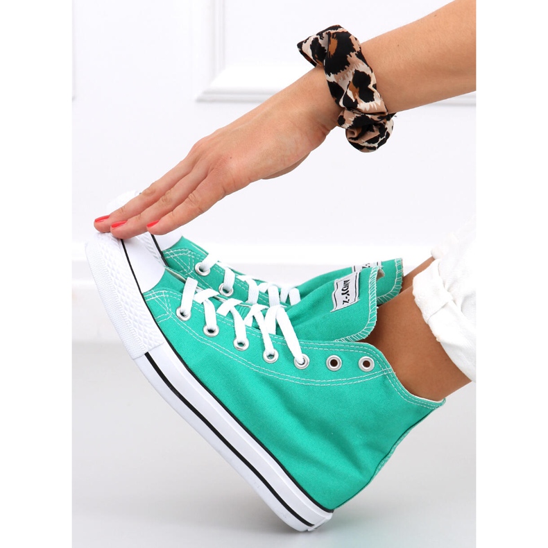 Inga L.GREEN bokáig érő tornacipő zöld 1