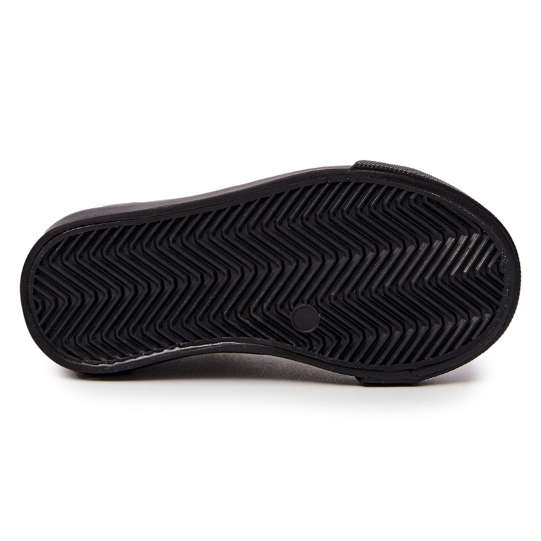 Fekete áttört Big Star JJ374133 tornacipő 2