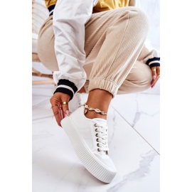 FB2 Alacsony Cipők A Fehér Mischa Platformon 1