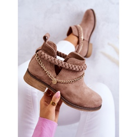 PS1 Velúr csizma lánccal Barna Talitha 1 PS1 Velúr csizma lánccal Barna Talitha 1