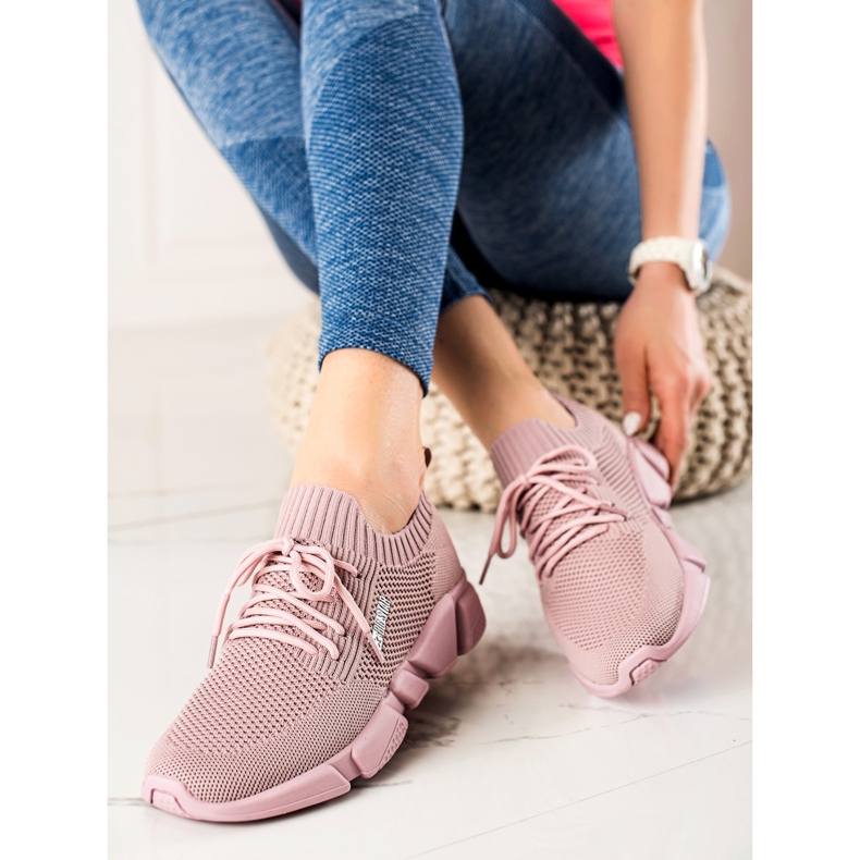 Női tornacipő Big Star JJ274266 rózsaszín 2