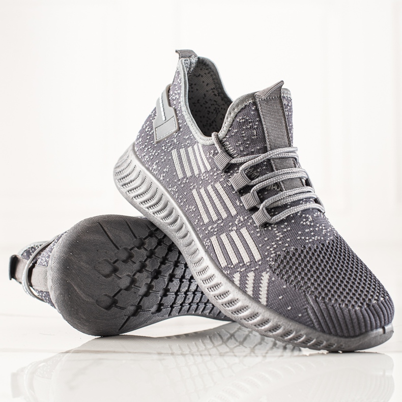 TRENDI Könnyű férfi sportcipő szürke 1