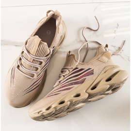 TRENDI Divatos férfi tornacipő bézs 1