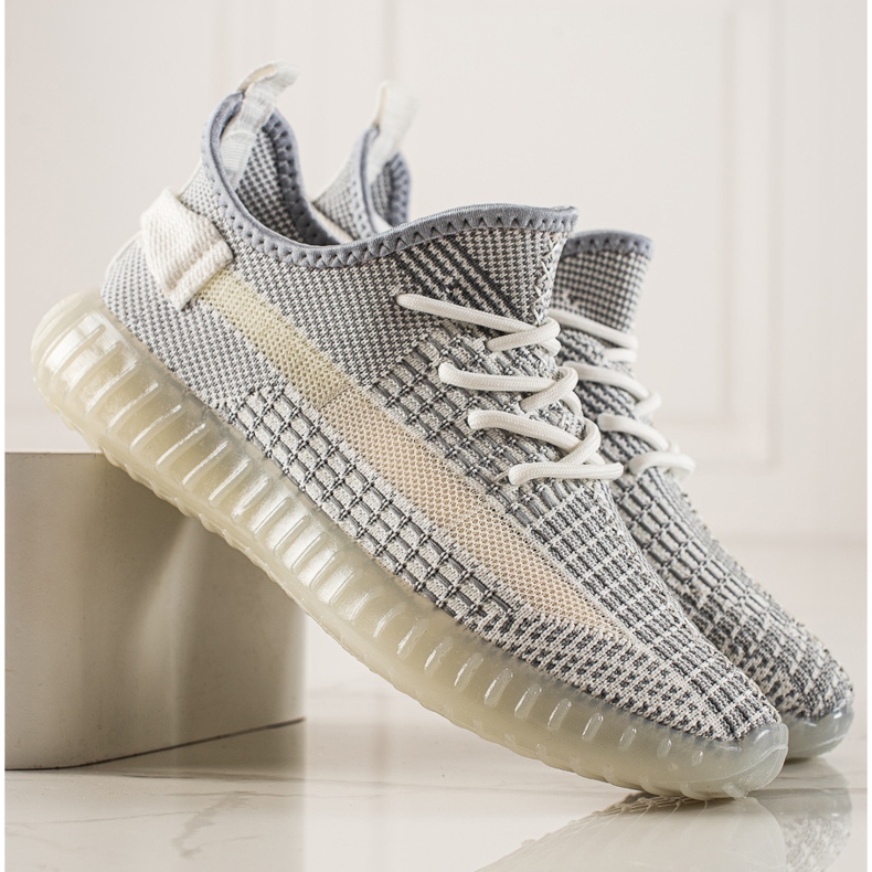 TRENDI Kényelmes férfi tornacipő szürke 2