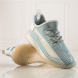 TRENDI Kényelmes férfi tornacipő zöld 1