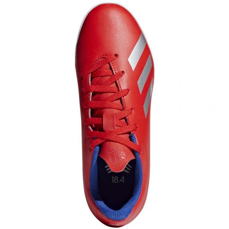 Adidas X 18.4 Tf Jr BB9417 futballcipő piros narancs és vörös 1 Adidas X 18.4 Tf Jr BB9417 futballcipő piros narancs és vörös 1