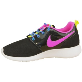 Nike Roshe One Gs W 599729-011 cipő fekete rózsaszín sokszínű 1