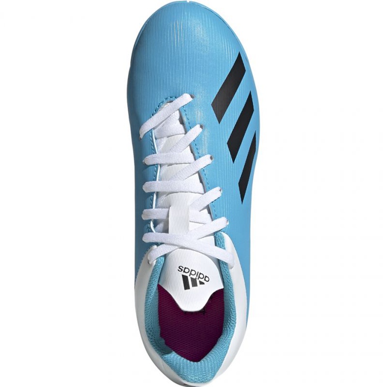 Futballcipő adidas X 19.4 In Jr F35352 kék -fehér sokszínű 1