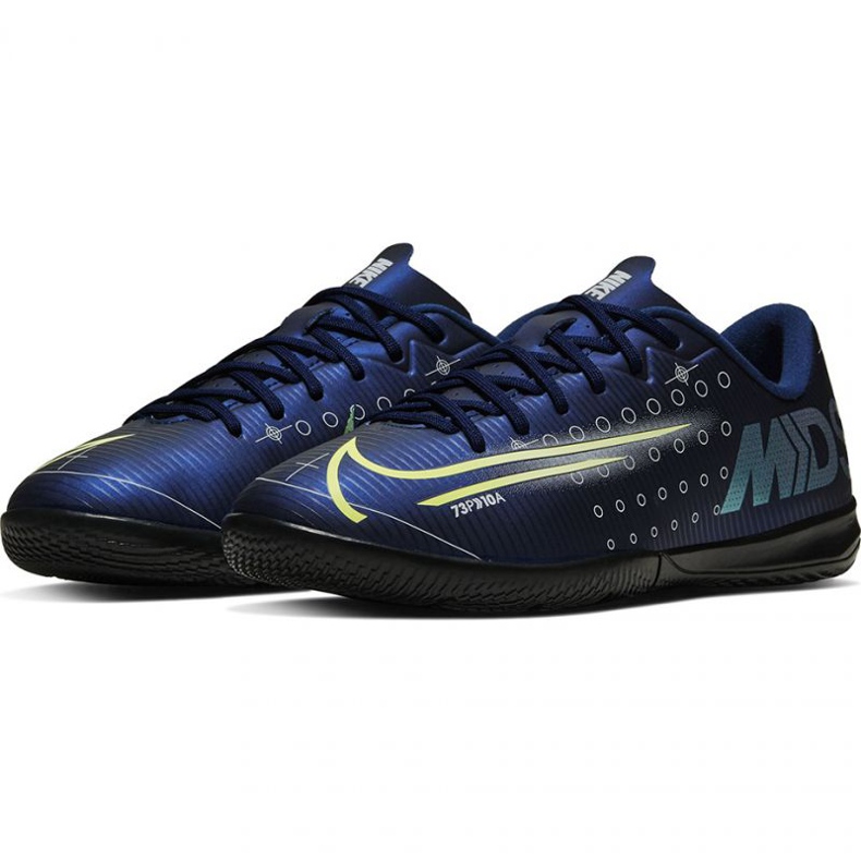 Nike Mercurial Vapor 13 Academy Mds Ic Jr CJ1175 401 futballcipő sötétkék kék 1