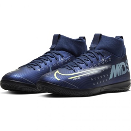 Nike Mercurial Superfly 7 Academy Mds Ic Jr BQ5529 401 futballcipő sötétkék kék 1