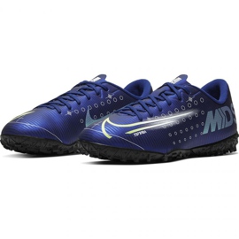 Nike Mercurial Vapor 13 Academy Mds Tf Jr CJ1178 401 futballcipő sötétkék kék és sötétkék 1