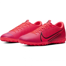 Nike Mercurial Vapor 13 Academy Tf M AT7996-606 futballcipő piros narancs és vörös 1