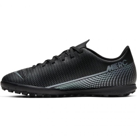 Nike Mercurial Vapor 13 Club Tf Jr AT8177-010 futballcipő fekete fekete 1