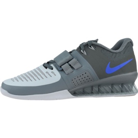 Nike Romaleos 3 súlyemelő M 852933-001 cipő kék szürke 1