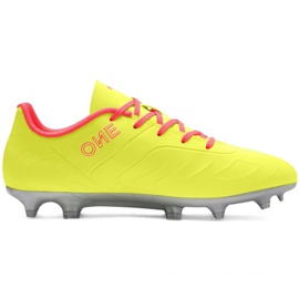 Futballcipő Puma One Jr 20.4 Osg Fg Ag 105973 01 piros sárgák 1