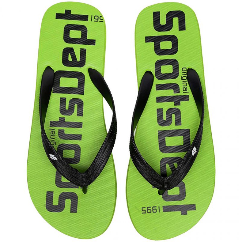 Papucs 4F M H4L20 KLM006 41N fekete zöld 1