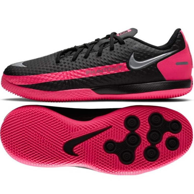 Nike Phantom Gt Academy Ic Jr CK8480-006 futballcipő sokszínű fekete 1