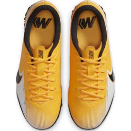 Nike Mercurial Vapor 13 Academy Tf Jr AT8145 801 futballcipő sárga sárgák 1