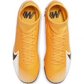 Nike Mercurial Superfly 7 Academy Tf M AT7978 801 futballcipő fekete, sárga, fehér sárgák 1
