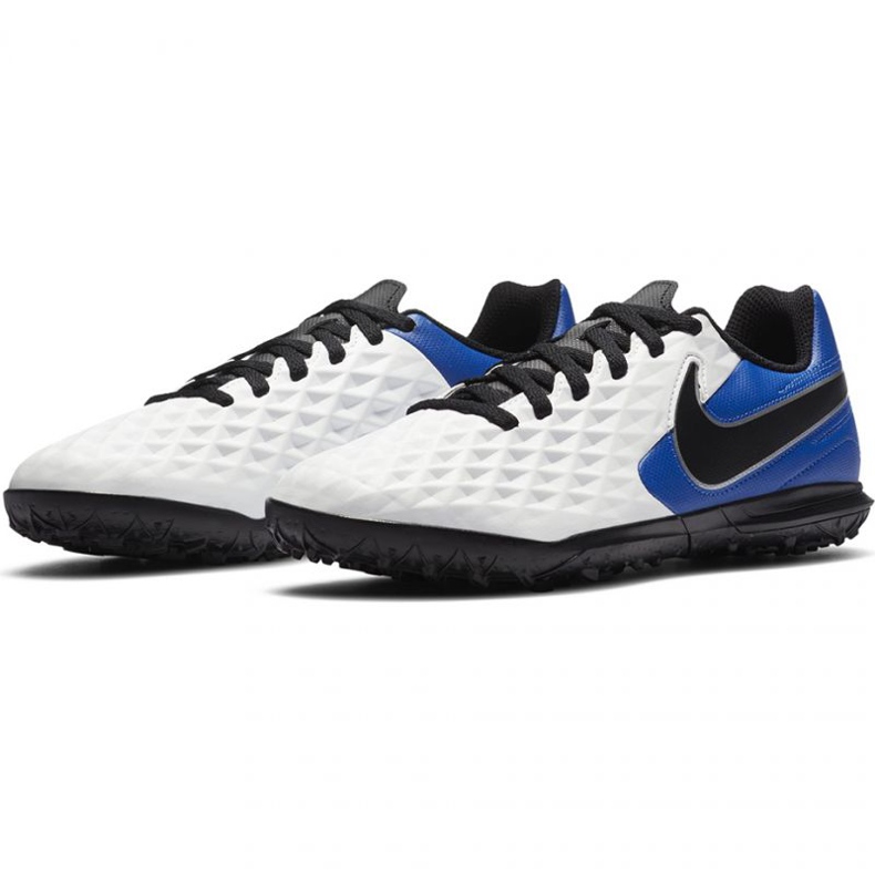 Nike Tiempo Legend 8 Club Tf Jr AT5883 104 futballcipő fekete, kék, fehér fehér 1