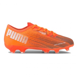 Futballcipő Puma Ultra 1.1 Fg Ag Jr 106097 01 sokszínű narancs és vörös 1