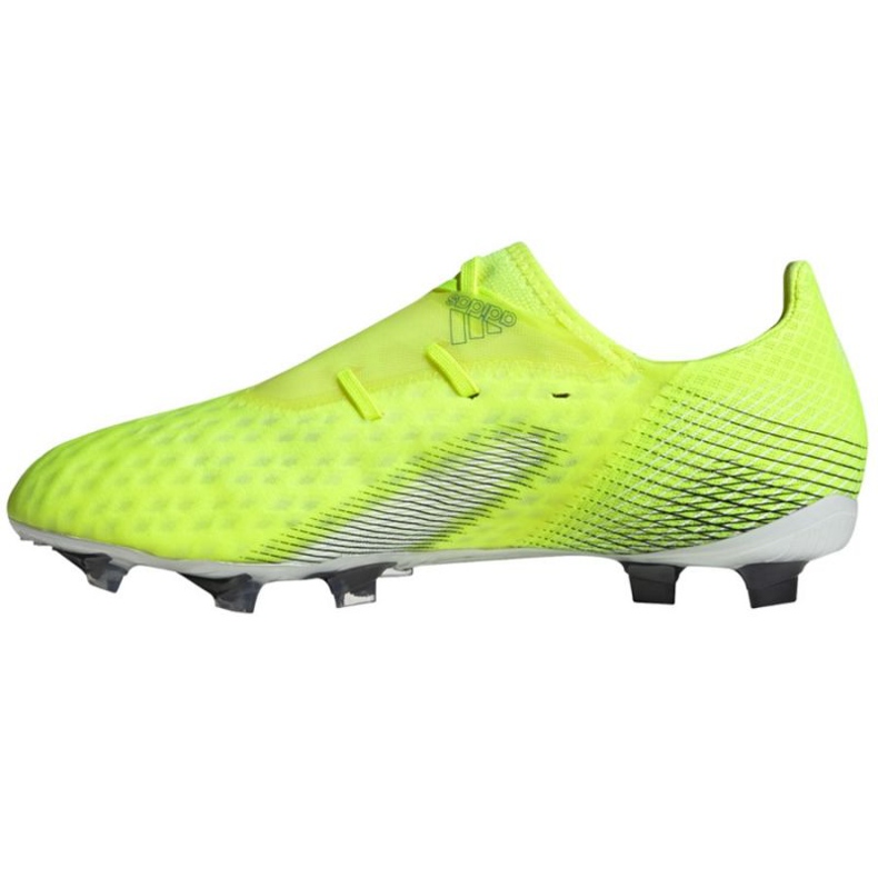 Adidas X Ghosted.2 Fg M FW6958 futballcipő fehér, sárga-zöld neon zöld 2