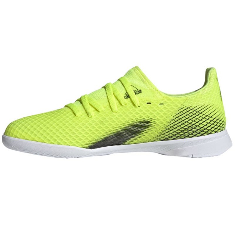Adidas X Ghosted.3 Jr FW6924 futballcipőben fehér, neonsárga zöld 1