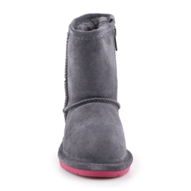 BearPaw Emma Toddler Zipper 608TZ-903 Charcoal Pomberry téli csizma szürke 2