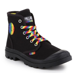 Cipő Palladium Pampa Pride Black / Rainbow W 76521-054-M fekete 1