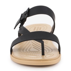 Crocs Tulum Toe Post Sandal W 206108-00W fekete 2