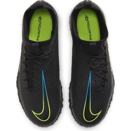 Nike Phantom Gt Academy Df Tf Jr CW6695-090 futballcipő fekete fekete 1